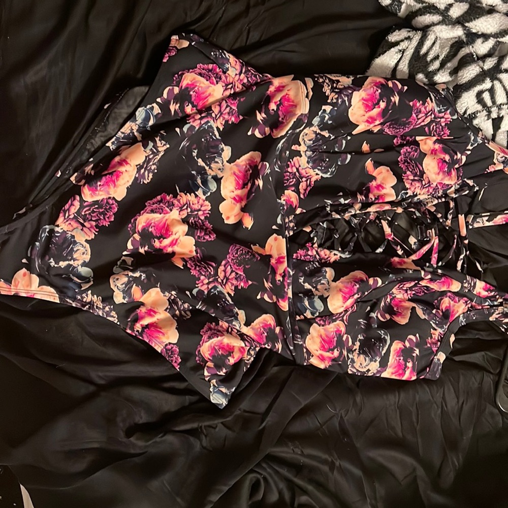 Floral bathing suit